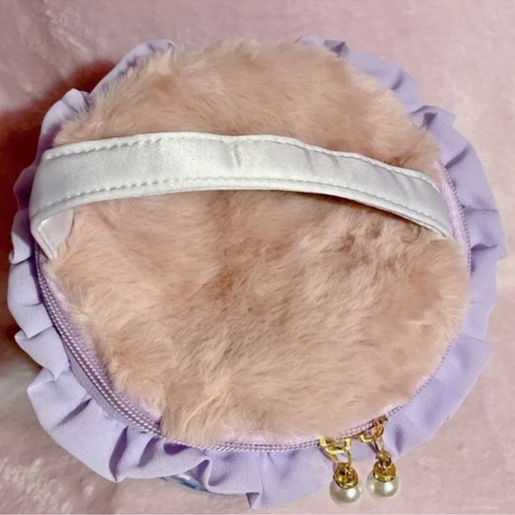 Sanrio Kuromi Round Floral Lavender Vanity Pouch Bag - Picture 3 of 8